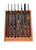 Oak Traditional Wooden Vertical Gun Rack 8 Place Long Gun Display