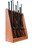 Oak Traditional Wooden Vertical Gun Rack 5 Place Long Gun Display
