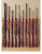 Rustic Traditional Wooden Vertical Gun Rack 12 Place Long Gun Display