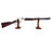 Walnut Wooden Gun Rack Stand Presentation Display - Rifle Shotgun Lever