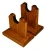 Oak Wooden Gun Rack Stand Rifle Shotgun Two Piece Table Top Mantle Display