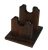 Walnut Wooden Gun Rack Stand Rifle Shotgun Two Piece Table Top Mantle Display