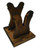 Rustic Wooden Gun Rack Stand Table Top Display - Rifle Shotgun Lever