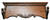 Carved Oak Wooden Single Gun Rack Rifle Shotgun Heritage Wall Mount Display