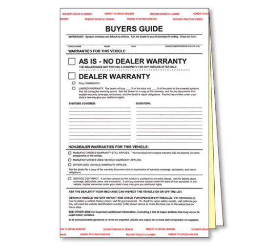 2 and 3-Part Buyers Guides