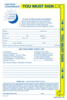 Night Drop Envelopes with Yellow Highlight - 500 per box