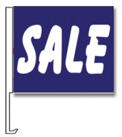 Window Clip-On Flags With Car Lot Slogans