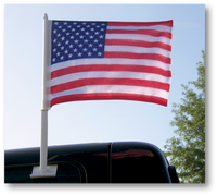 Window Clip-On Flags With Car Lot Slogans