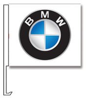 Window Flags With Vehicle Manufacturer Logos