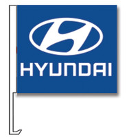 Window Flags With Vehicle Manufacturer Logos