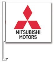 Window Flags With Vehicle Manufacturer Logos