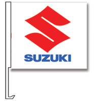 Window Flags With Vehicle Manufacturer Logos