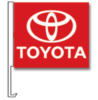 Window Flags With Vehicle Manufacturer Logos
