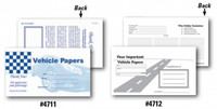 Paper Document Holders (Vehicle Paper Wallets)