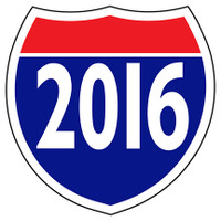Interstate Shield Sign - Year Numbers (1 dozen)