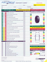 Mazda Specific Multi-Point Inspection 2 Part Form (QTY. 250)