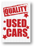 Jumbo Underhood Signs: Various Options to choose from! 29" x 41" (1 per box)