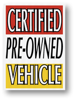 Jumbo Underhood Signs: Various Options to choose from! 29" x 41" (1 per box)