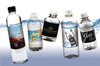 16.9 oz BULLET Bottled Water with Custom Full-Color Label-pallet ($.49 ea)