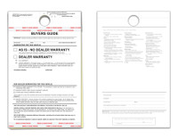 2-Part Hanging Buyers Guide Tag #8250-H (Qty: 100)