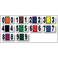 FILE RIGHT Number Labels - (Full Set 0-9) - 10 Rolls
