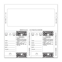 Blank Solid Color ConsecuTAGS - QTY. 125 per box w/rings