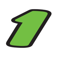 6 1/4" Green & Black Die Cut Window Sticker NUMBERS (1 dozen)
