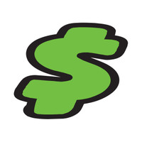6 1/4" Green & Black Die Cut Window Sticker NUMBERS (1 dozen)