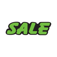Die-Cut Green & Black Slogans (1 dozen)