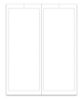 Addendum Stickers (Adhesive) BLANK 8 1/2" x 11" (2-up 4 1/4" x 11") QTY: 250