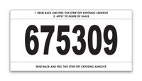 CUSTOM Imprint Mini Signs 3"x 6" - White, Yellow or White w/Red Border (QTY 500)