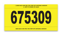 CUSTOM Imprint Mini Signs 3"x 6" - White, Yellow or White w/Red Border (QTY 500)