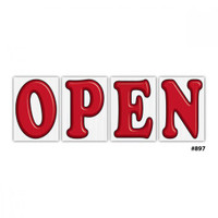 Underhood Sign Kits "OPEN" (29" x 41") 1-full kit per box