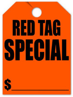 Red Tag SPECIAL Mirror Hang Tags (Jumbo) QTY. 50