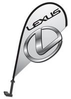 3D Vehicle Clip-On Paddle Flags - MANUFACTURER (QTY. 1)