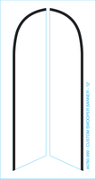 Custom Swooper Banner Kit- full-color (2-sided)  QTY. 1
