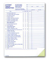27-Point Inspection 2-Part Form
