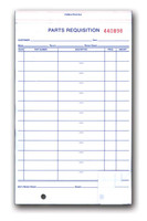 Parts Requisition Form   Form# PR-8178-2