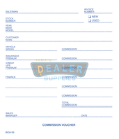 4-1/4 x 5-5/8
3-part, "carbon-less“ White, Canary, Pink
Prints in Blue ink
Two file holes
Packaged 100 per pack