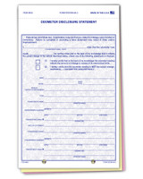 3-Part Odometer Disclosure Statements   Form# 842-ODOM-65-3