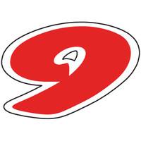 6 1/4" Red & White Die Cut Window Sticker NUMBERS (1 dozen)