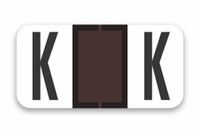 FILE RIGHT Color-Code Alphabet Labels (A-Z) 1-set of 270 labels