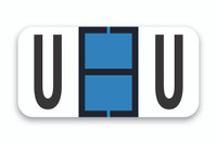 FILE RIGHT Color-Code Alphabet Labels (A-Z) 1-set of 270 labels