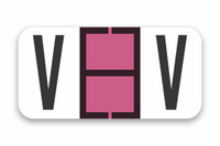 FILE RIGHT Color-Code Alphabet Labels (A-Z) 1-set of 270 labels