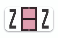 FILE RIGHT Color-Code Alphabet Labels (A-Z) 1-set of 270 labels