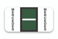 FILE RIGHT Color-Code Auto-Makes (Ringbook) - 270 Auto-Make Labels per set