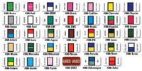 FILE RIGHT Color-Code Auto-Makes (Ringbook) - 270 Auto-Make Labels per set