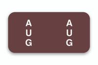 FILE RIGHT Color-Code Month Labels-Ringbook w/270 labels
