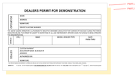 Dealer Permit for Demo (QTY: 250)
