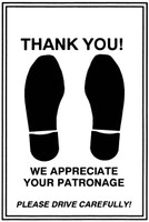 "Footprint" Paper Floor Mats - 50# (qty. 1,000)